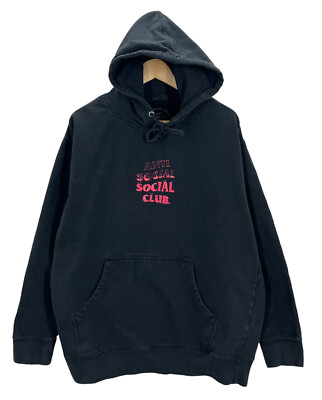 Anti Social Social Club Black Hoodie Sweatshirt Large