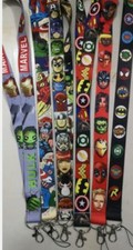 10 pcs cartoon Avenger mix Neck Strap Lanyard Key chain Phone Card Badge Holder