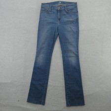 7 For All Mankind Skinny Bootcut Jeans Womens 28 Blue Med Wash Stretch Denim