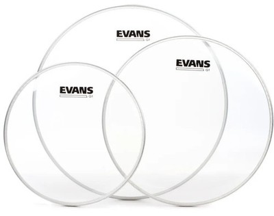 Evans G1 Tom Pack - 10, 12, 14 - Clear