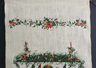 VINTAGE HOLLY HOBBY ALL HEARTS GO HOME AT CHRISTMAS LINEN WALL HANGING 27" — photo 3