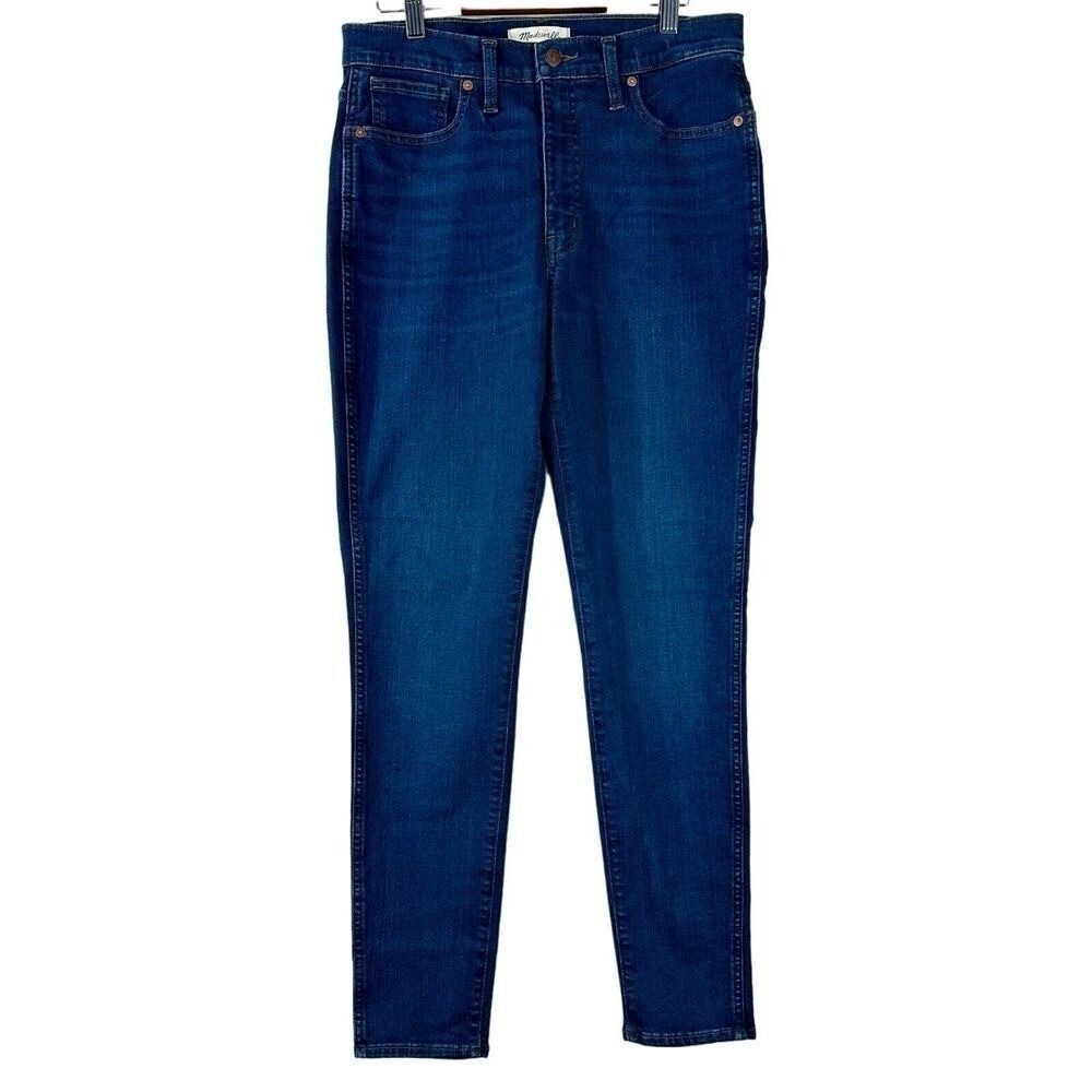 Madewell 10 High-Rise Skinny Jeans Womens 29 Dark Indigo Blue Stretch Denim