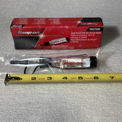 Snap-on Tools NEW 3 - 24V DC CLEAR Cord Free LED & AUDIBLE Circut Tester EECT200