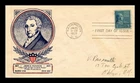 DR JIM STAMPS US COVER JAMES MONROE PRESIDENTIAL COIL FDC SCOTT 845 CLIFFORD