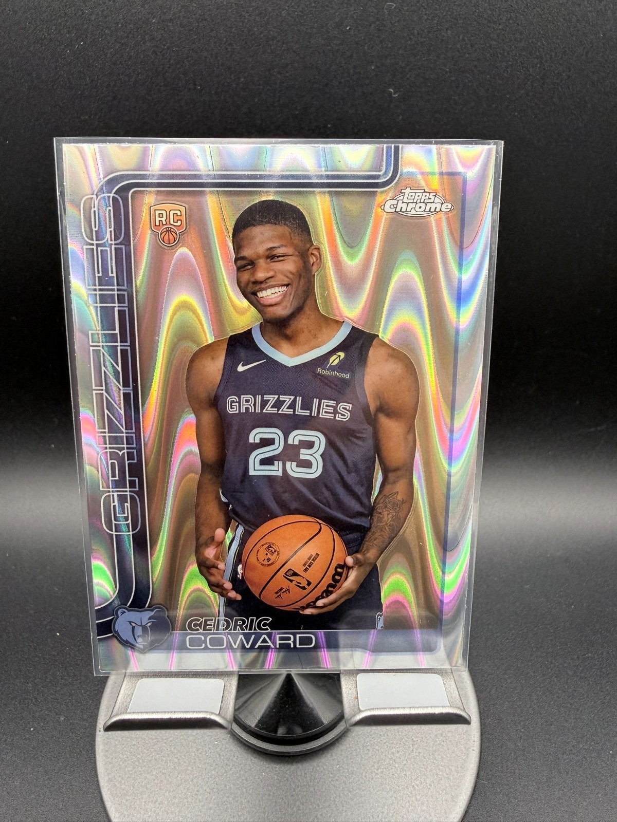 Cedric Coward Rookie 2025-26 Topps Chrome #261 RayWave Refractor