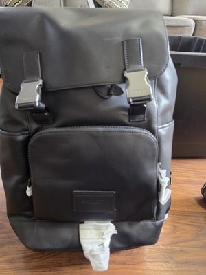 Coach C2710 Leather Track Backpack - Black for sale online | eBay