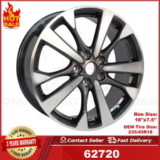 For Nissan Altima Oem Design Wheel 18 2016-2018 Machined Grey Alloy Rim 62720 For Nissan Altima Oem Design Wheel 18 2016-2018 Machined Grey Alloy Rim 62720
