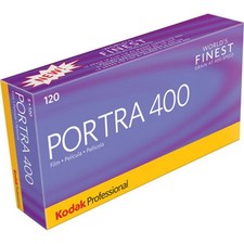 Kodak Portra 400 Color Negative Film, 120 Roll Film, 5-Pack, USA