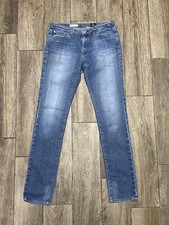 AG Adriano Goldschmied Jeans Womens 29R Blue the Premiere Skinny Straight Denim