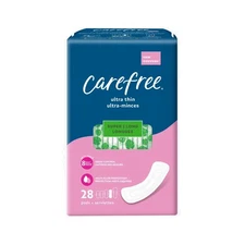 Carefree Pads Ultra Thin - Super - Wingless - 28 count