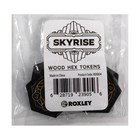 Roxley Boardgame Skyrise - Wood Hex Tokens NM