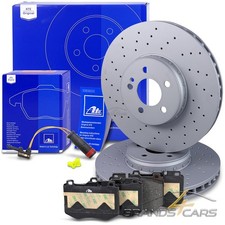 ATE BREMSSCHEIBEN +BELÄGE+KONTAKT VORNE FÜR MERCEDES C-KLASSE W205 E-KLASSE W213