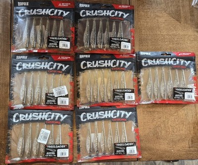 Rapala CrushCity Freeloader Swimbait 4.25in Green Pumpkin Disco