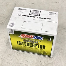 AmsOil Interceptor 2-stroke Snowmobile Injection Oil - Case of four 1-gal jugs