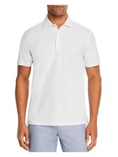 DYLAN GRAY Mens White Short Sleeve Classic Fit Polo S