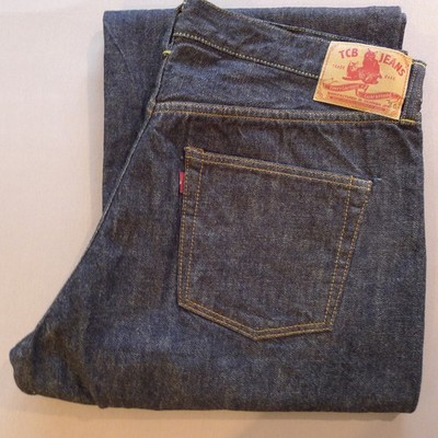 TCB  50`s Jeans - One Washed / SELVEDGE DENIM JEANS - W40 - JAPAN 