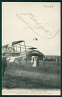 Airplane France aviation autograph Victor Menard original 1910s French postcard