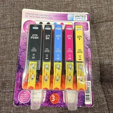 270XL CLI-271XL 5 Color Value Pack Replacement for Canon 270 271 XL Ink Cartridg