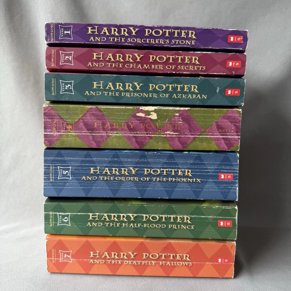Complete Collection, Lot of 7 Harry Potter Paperback PB Books - Image 3 of 4