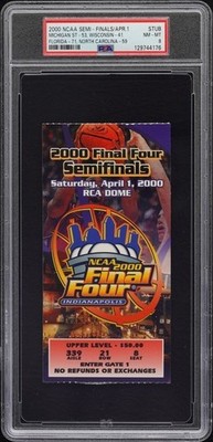 2000 NCAA Semi-Finals Apr. 1 Graded Ticket Stub PSA 8