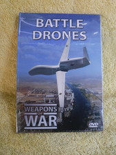 NEW/SEALED DVD + BOOK, WEAPONS OF WAR: BATTLE DRONES (AIR WAR), DVD 40 MIN.