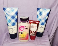 Bath and Body Lotion Lot set of 4 - 3 full size and 1 travel size