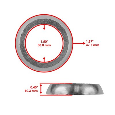 Caltric Muffler Silencer with Gasket Compatible with