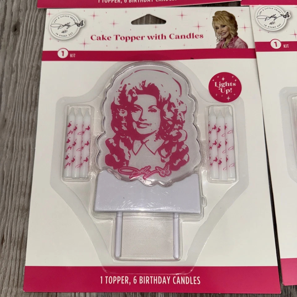 8 Dolly Parton Party Supply: Dolly Light Up Cake Topper con 6 velas - NUEVO (4) Foto 2 de 2