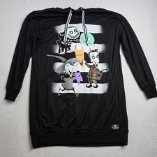 Nightmare Before Christmas Disney Hoodie Black Womens M Sleepwear Halloween