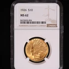 1926 INDIAN HEAD GOLD $10 EAGLE NGC CERTIFIED BU UNCIRCULATED MS 62 NO RESERVE