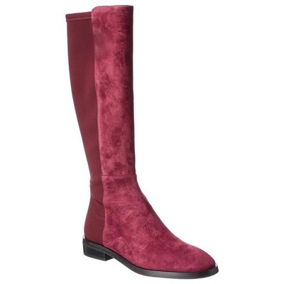 New Stuart Weitzman Greer City Knee High Boot Cabernet Red Sz 6