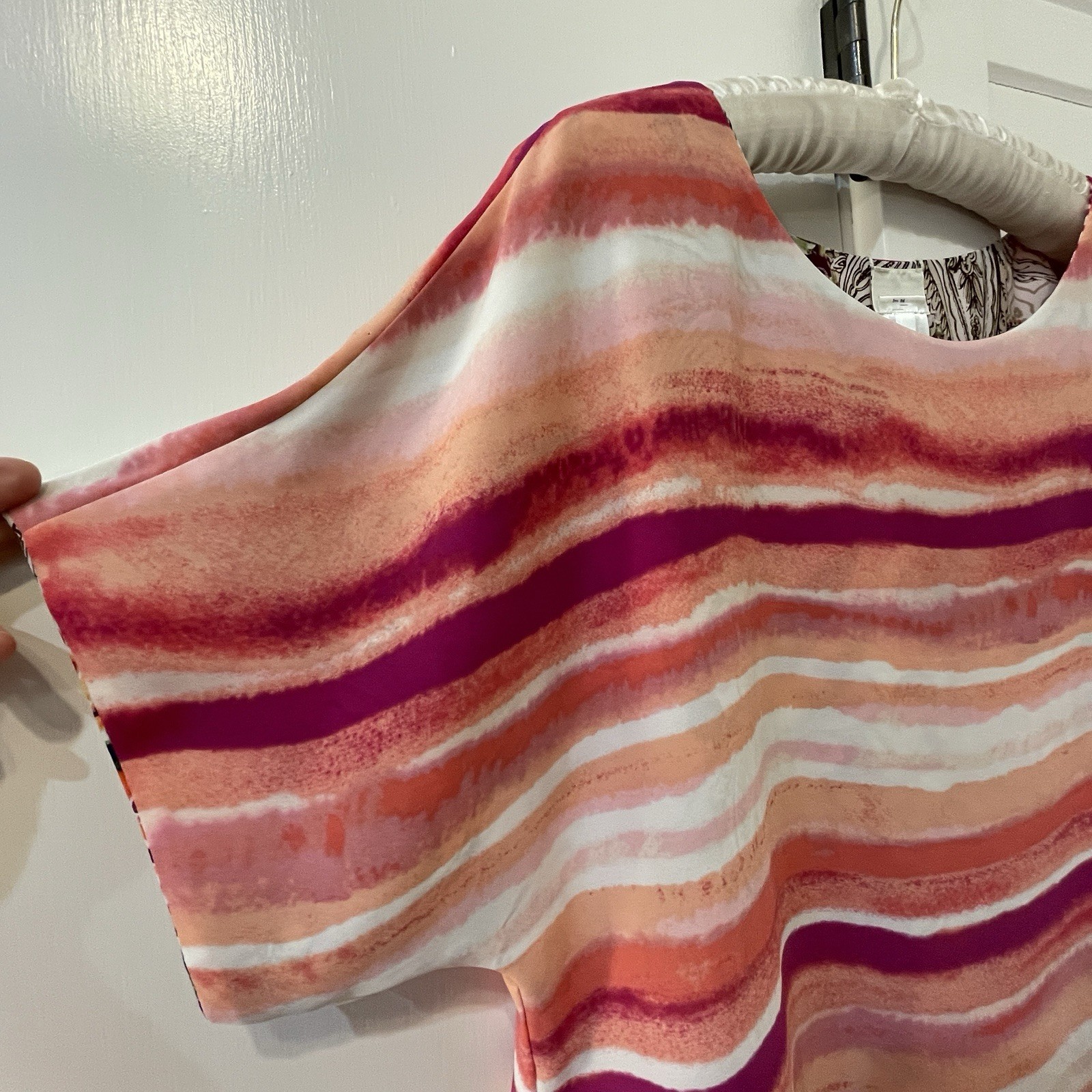 Chico's Reversible Blouse Top 2 Patterns Short Sl… - image 7