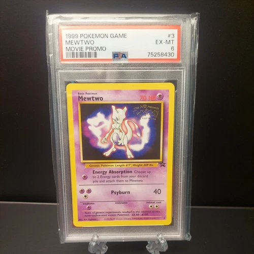 1999 Pokémon Game Movie Mewtwo 3 Movie Promo PSA 6