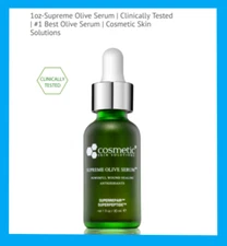 Cosmetic Skin Solutions Supreme OLIVE SERUM  1 fl oz  / 30 ml ~ Fresh ~ Sealed