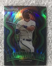 2022 Prizm Bryce Harper #IL–15 Lime Green Illumination/125￼