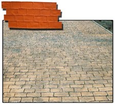 STAMPO per pavimento stampato cemento FINTA PIETRA Concrete texture stamp mat