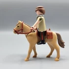 Playmobil Vintage Ranger Figurine On Horse Toy Set As Is Incomplete