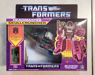 TRANSFORMERS G1 DECEPTICON SKULLCRUNCHER US SELLER MISB RARE HEADMASTER GRAX TOY