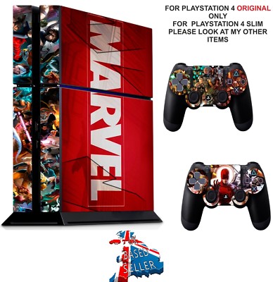 MARVEL SUPER HERO 2 PS4 SCHUTZ SKIN AUFKLEBER VINYL STICKER FOLIE