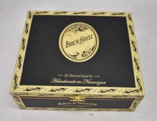 JC Newman Cigar Co Brick house Wooden Cigar Storage Box Container Fits 25