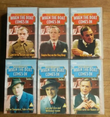 When The Boat Comes In VHS videotape Box sets Series One and Two  