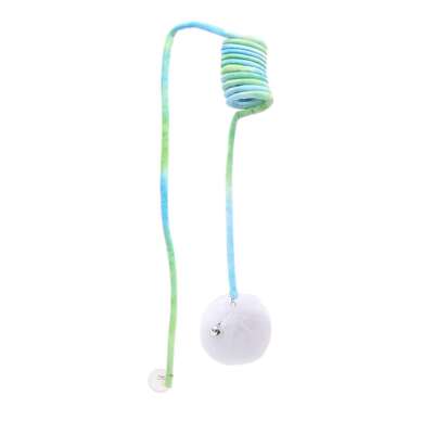 Cat Teaser Rope Toy with Bell Hanging Elastic Swing Interactive Kitten Play