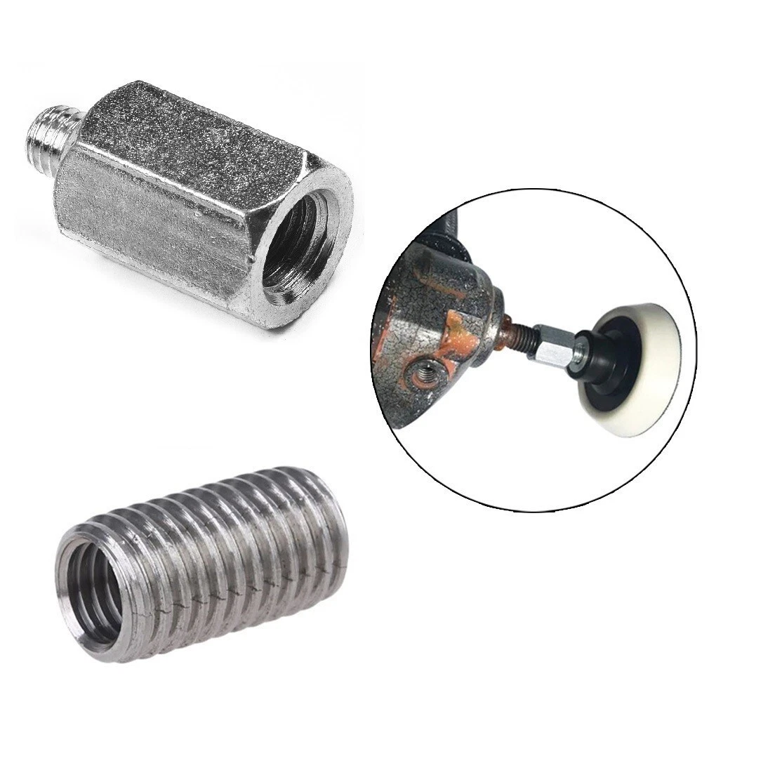 M10 M14 Adapter Winkelschleifer Polierer Gewinde Bohrer  