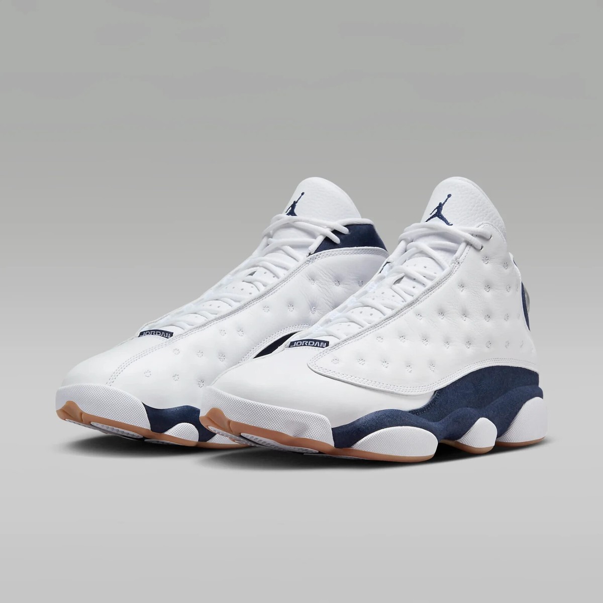 New Nike Air Jordan 13 Retro Shoes - White/ Midnight Navy (414571