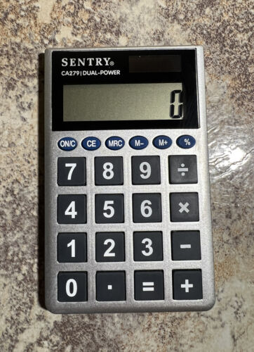 Sentry CA279 Calculator Basic Silver  - Picture 1 of 2