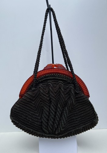 1920s crochet bag with - Gem
