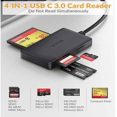 SD Kartenleser USB-C USB 3.0 High Speed Speicher SDHC SDXC MMC Micro SD Adapter