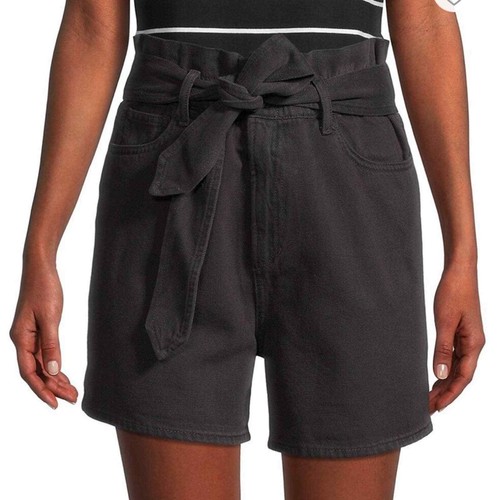 Joe's Jeans Black Brinkley Paper Bag 