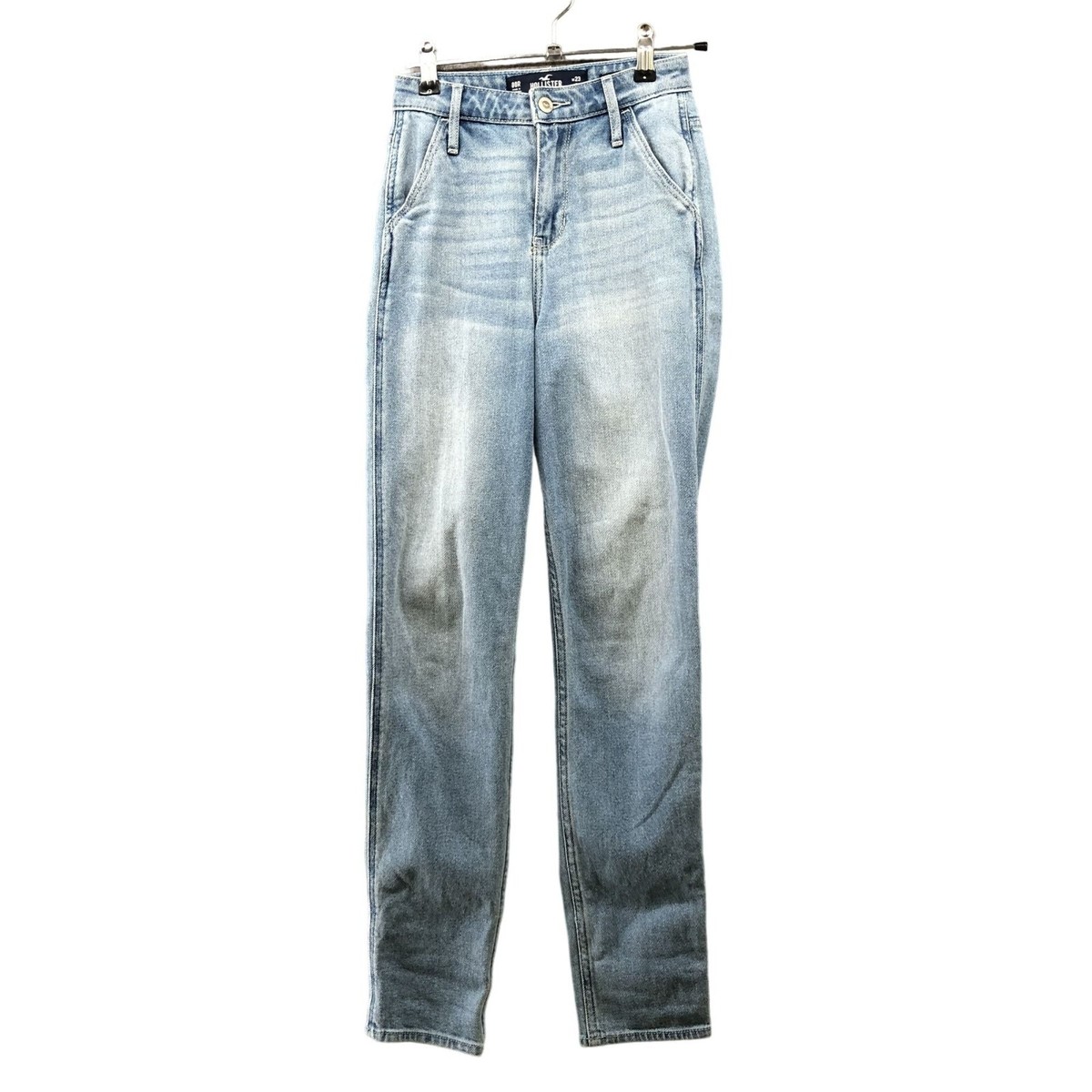 Hollister Ultra High Rise Mom Jean Womens Size 23x27 00R Light