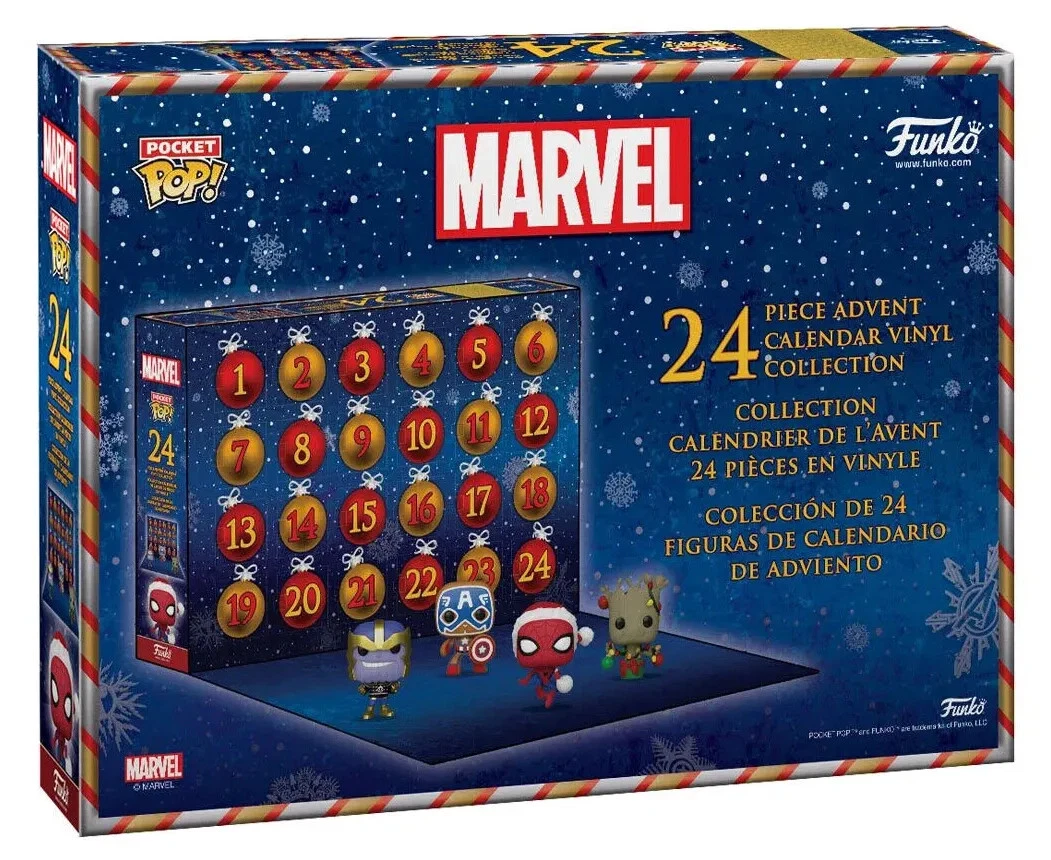 Funko Pocket Pop Advent Calendar Marvel Holiday 2022 - 24 Mini Figures